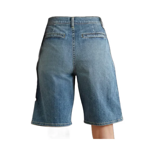 Julie's Pleated Denim Shorts