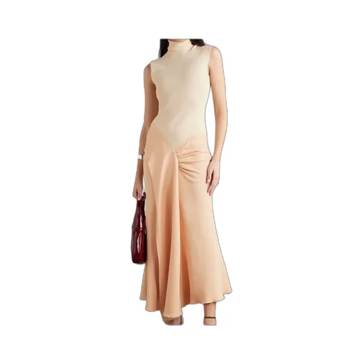 High Neck Sleeveless Dress