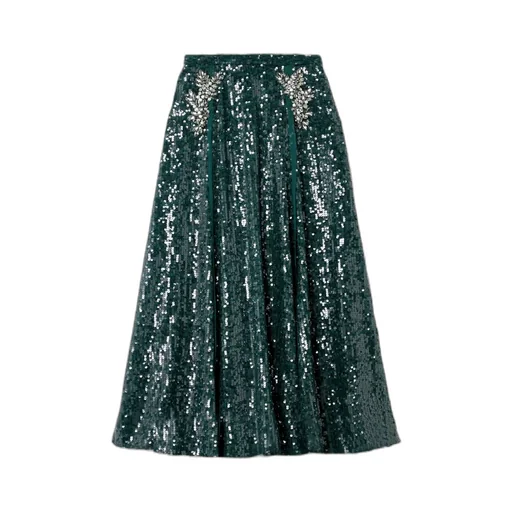 Embellished Sequined Skirt