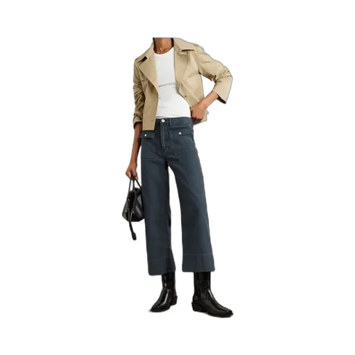 Wide-Leg Capri Pants