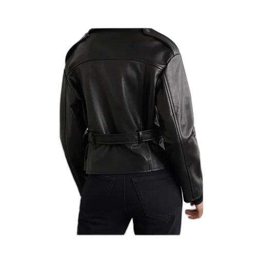 Zippered Leather Jacket