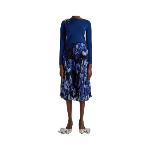 Pleated Midi Skirt