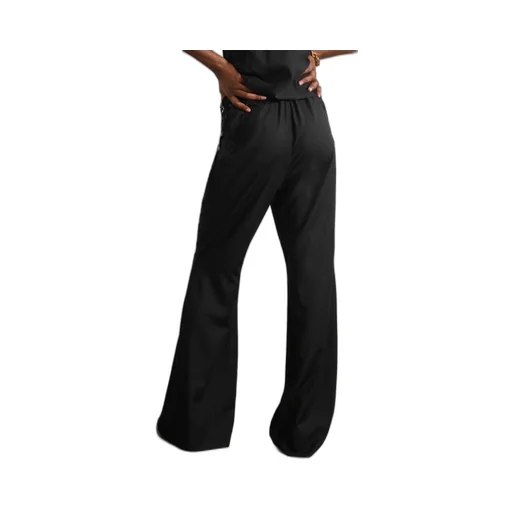 Enrica Lace-Trimmed Wide-Leg Pants