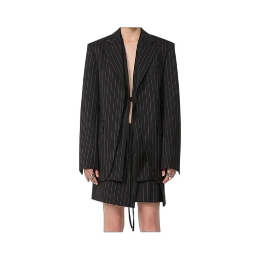 Pinstripe Suit Jacket