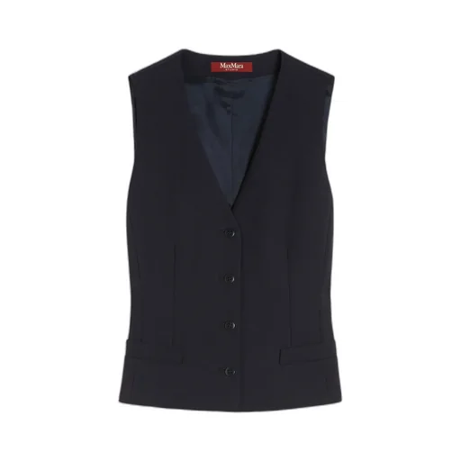 Wool Crepe Vest