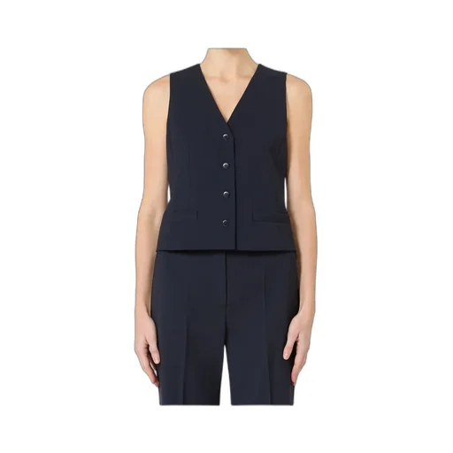 Wool Crepe Vest