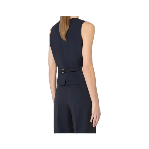 Wool Crepe Vest