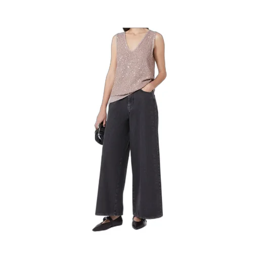 Sleeveless Sequined Pullover