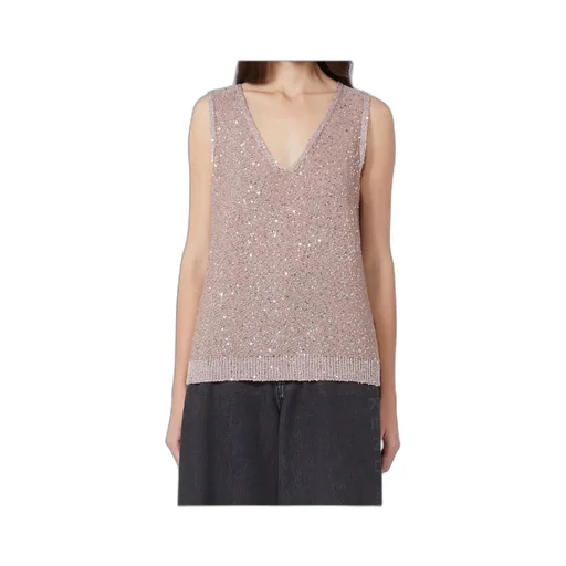 Sleeveless Sequined Pullover