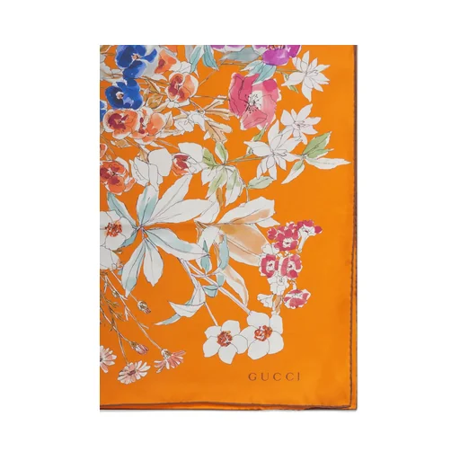 Gucci Printed Satin Twill Carré