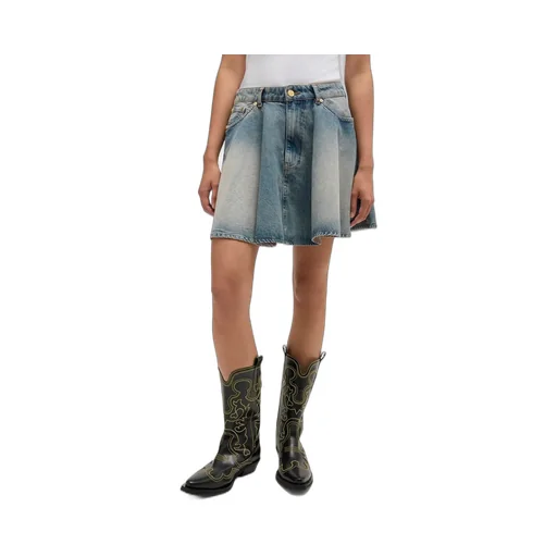 Ganni Tint Rigid Denim Skirt