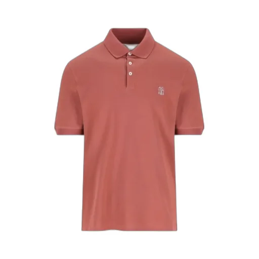 Brunello Cucinelli Logo Detailed Short-Sleeved Polo Shirt