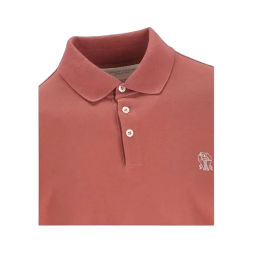 Brunello Cucinelli Logo Detailed Short-Sleeved Polo Shirt
