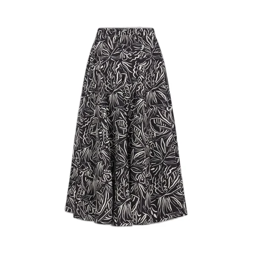 Aspesi Graphic Printed Maxi Skirt
