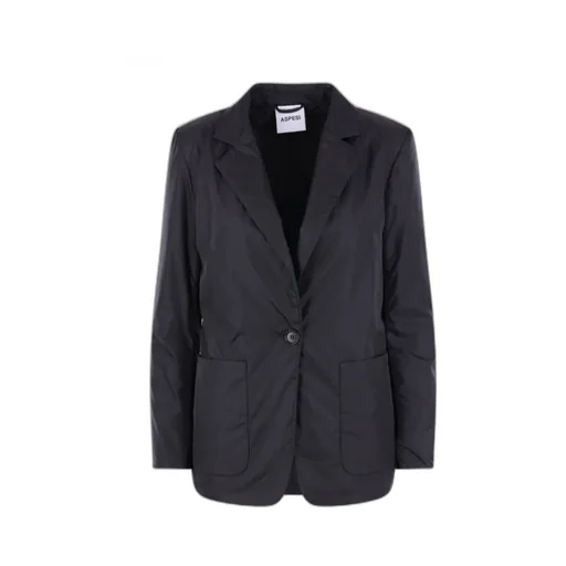 Single-Button Quilted Jacket