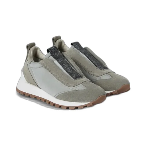 Brunello Cucinelli Monili Detailed Slip-On Sneakers