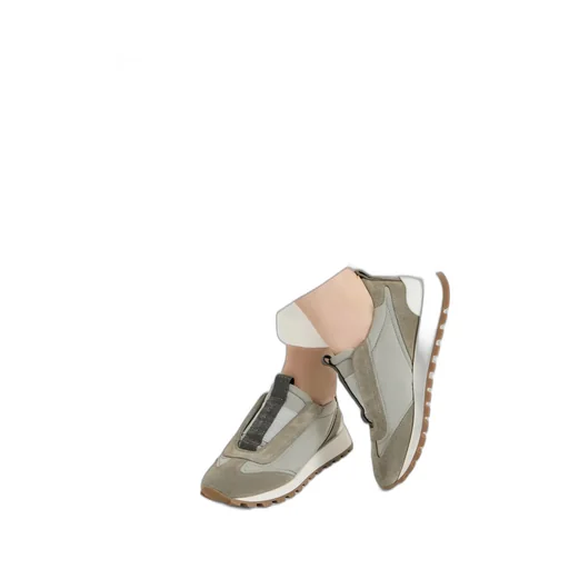 Brunello Cucinelli Monili Detailed Slip-On Sneakers