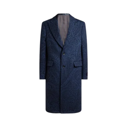 Wool And Cashmere Jacquard Coat