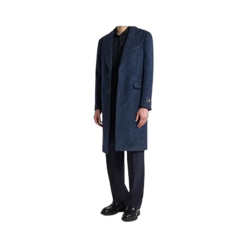 Wool And Cashmere Jacquard Coat