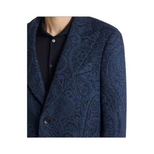 Wool And Cashmere Jacquard Coat