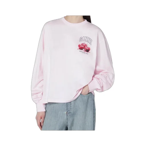 Light Pink Top With Logo Print