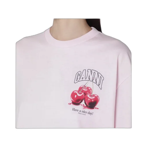 Light Pink Top With Logo Print
