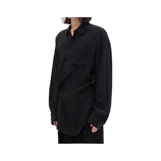 Single-Breasted Long-Sleeved Shirt