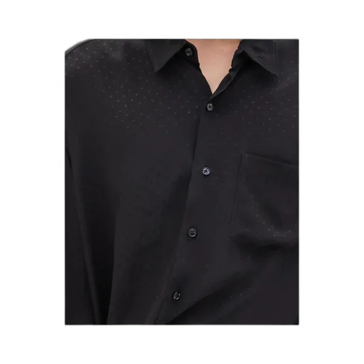 Single-Breasted Long-Sleeved Shirt