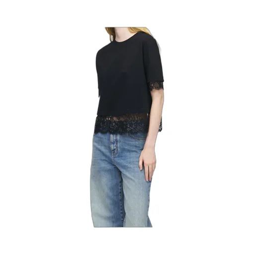 Alexander Mcqueen Lace Detailed T-Shirt