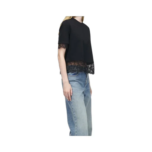 Alexander Mcqueen Lace Detailed T-Shirt