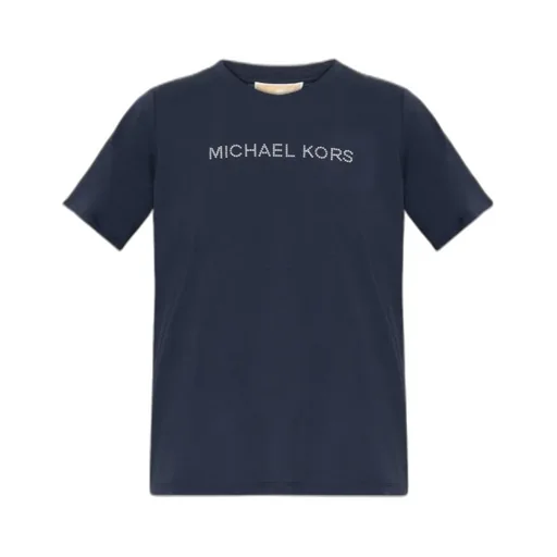 Michael Michael Kors Logo Embellished Crewneck T-Shirt