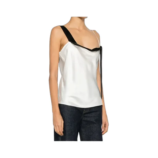 Color-Blocked Off-Shoulder Tank Top
