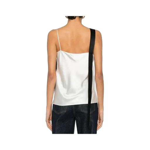 Color-Blocked Off-Shoulder Tank Top