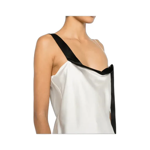 Color-Blocked Off-Shoulder Tank Top