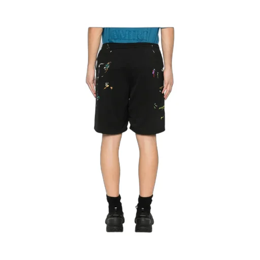 Gallery Dept. Paint-Splatter Mesh Shorts