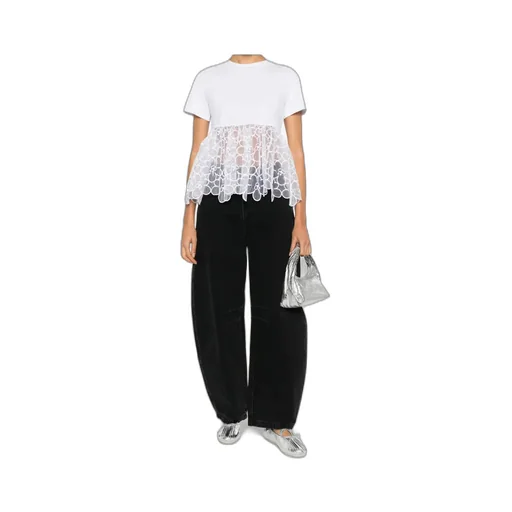 Short-Sleeved Patchwork T-Shirt