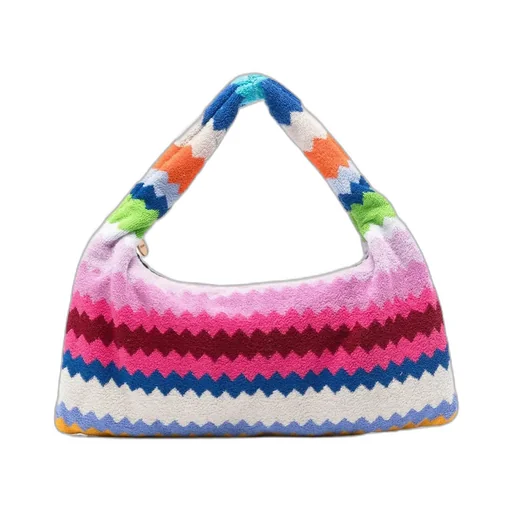 Zigzag Handle Tote Bag
