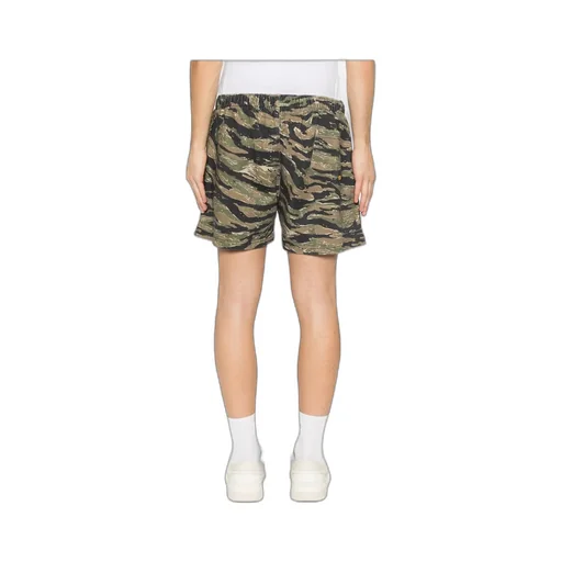 X Josué Thomas Elasticated Camouflage-Pattern Track Shorts