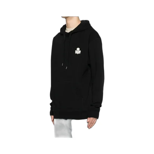 Matte Logo-Embroidered Hoodie