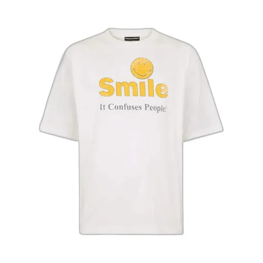 Dsquared2 X Smiley Dyed Destroyed Loose Fit T-Shirt