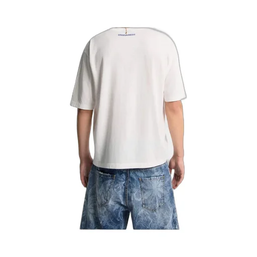 Dsquared2 X Smiley Dyed Destroyed Loose Fit T-Shirt