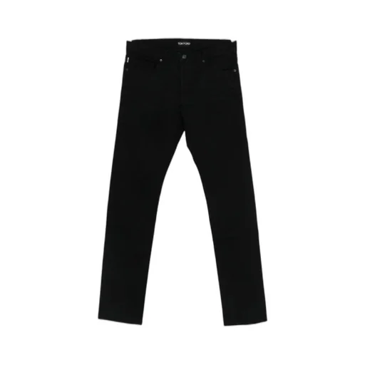 Tom Ford Logo Patch Straight Leg Jeans