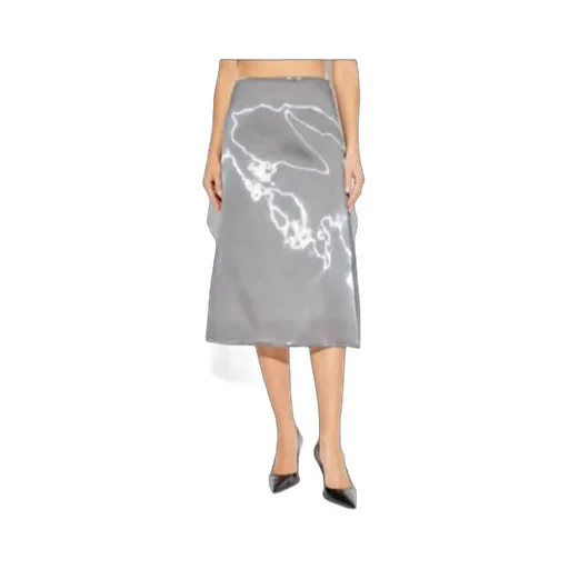 Glossy Midi Skirt