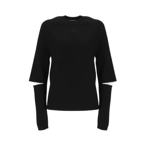 Round-Neck Knit Sweater