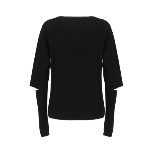 Round-Neck Knit Sweater