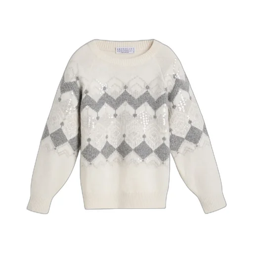 Jacquard Sequin Sweater