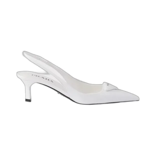 Prada Logo Detailed Slingback Pumps
