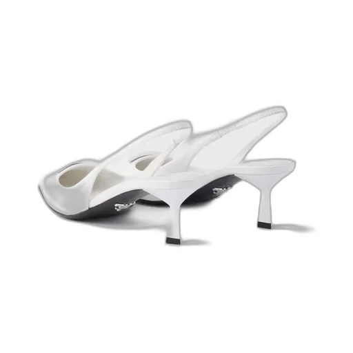 Prada Logo Detailed Slingback Pumps