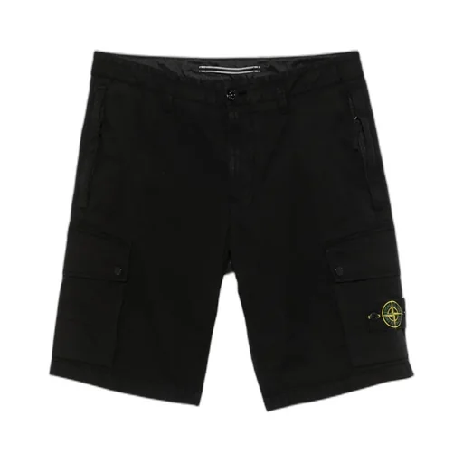 Stone Island Logo Patch Cargo Shorts