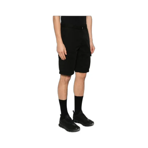 Stone Island Logo Patch Cargo Shorts